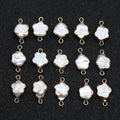 Huiying Freshwater Baroque Pearl edge gold double headed buttoned pearl pendant star shape pendant necklace Jewelry