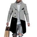 Hot Sale Fashion Keep Warm Windbreaker New Style Casual Tweed Long Men's Coats