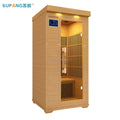 Supang Deluxe Single Far Infrared Sauna Dry  Sauna Room Treatment Infrared Sauna with Red Light Therapy