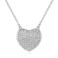 925 Sterling Silver Women's Necklace Weddings Parties Aaa Cubic Zirconia Poker Red Heart Diamond Gold Chains Main Jewelry
