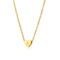 Fashion Jewelry Heart Letter Pendant Necklace Stainless Steel Gold Plated Necklace Unique Gift for Women