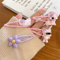 Classic Design Cute Little Bangs One Word Clip Cartoon Little fox Candy Color Hair Clip