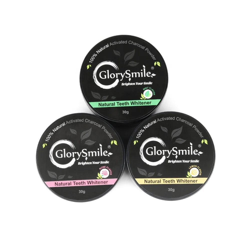 2021 OEM Hot Sale Activated Coconut Charcoal Teeth Whitening Powder Mint Flavor Private Logo