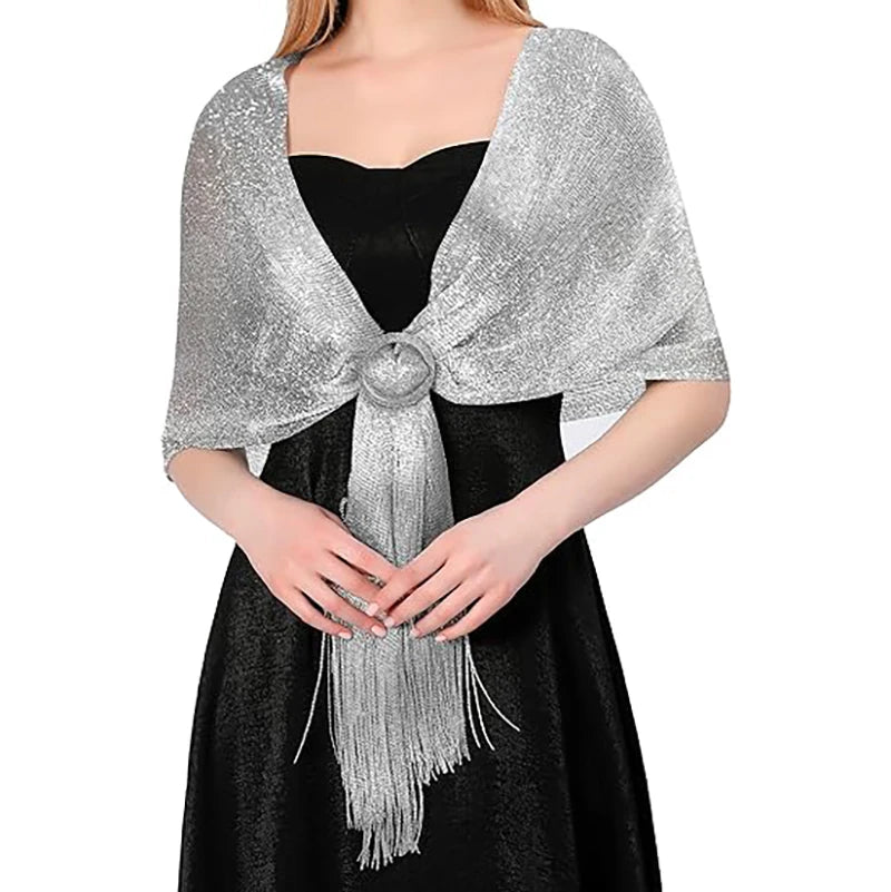Shawls and Wraps for Evening Dresses Women Shawls and Wraps Dressy Shawls and Wraps for Evening Wear Women Party Sparkling Scarf