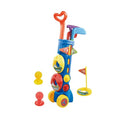 Zhengguang Outdoor Sport Toys Kids Plastic Easy Hit Golf Golfing Deluxe Combination Golf Toys Set With Trolley for Children
