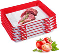 BPA Free Food Preservation Tray Kitchen Plastic Storage Container Stackable Food Preservation Tray with Airtight Lid
