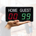 YIZHI Portable LED Scoreboard with Wireless Remote Mini Digital Score Keeper Board for Indoor Table Football Cornhole Games