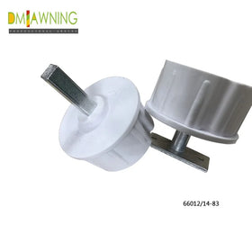 Nylon 60MM/78MM Round Side Plug with 19MM Steel Pin Manual Operation Outdoor Shade Roller Blinds Modern Style