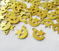 Star Moon Charm 10x8mm Brass Finding for Bracelet Earring