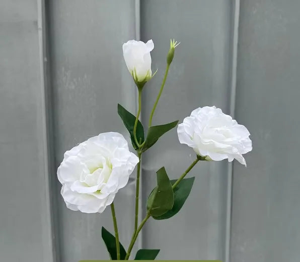 Wholesale Small Fresh Floral Arrangement White Simulation Flower Embroidered Decorative Wedding Centerpiece Table Decoration