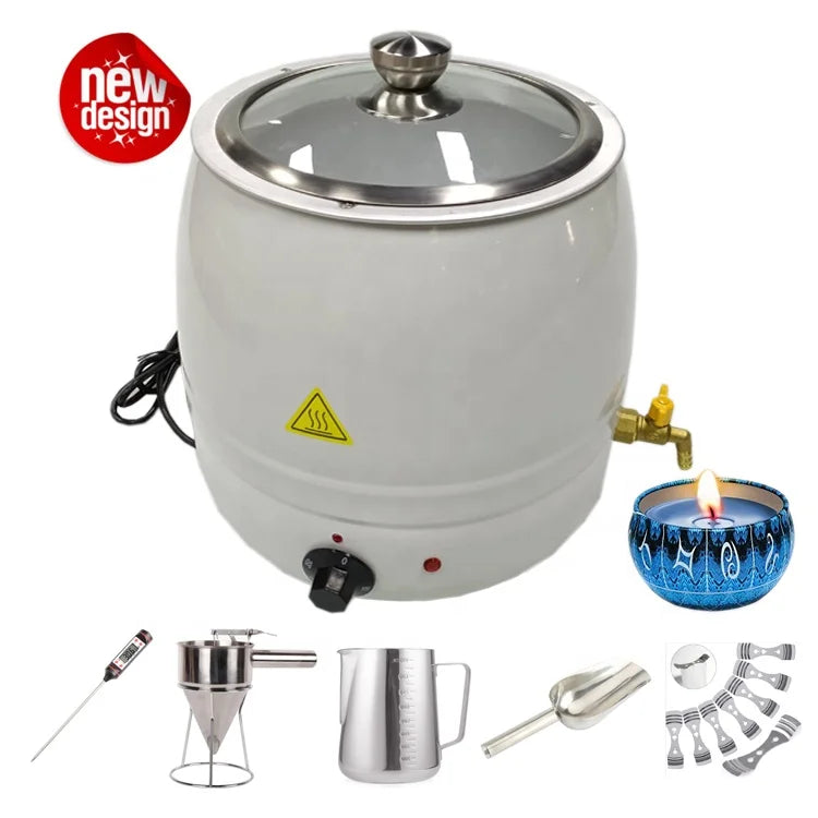 10L Wax Melter Melting Pot Electric Candle Maker Manual Candle Making Machine Pot for Candles