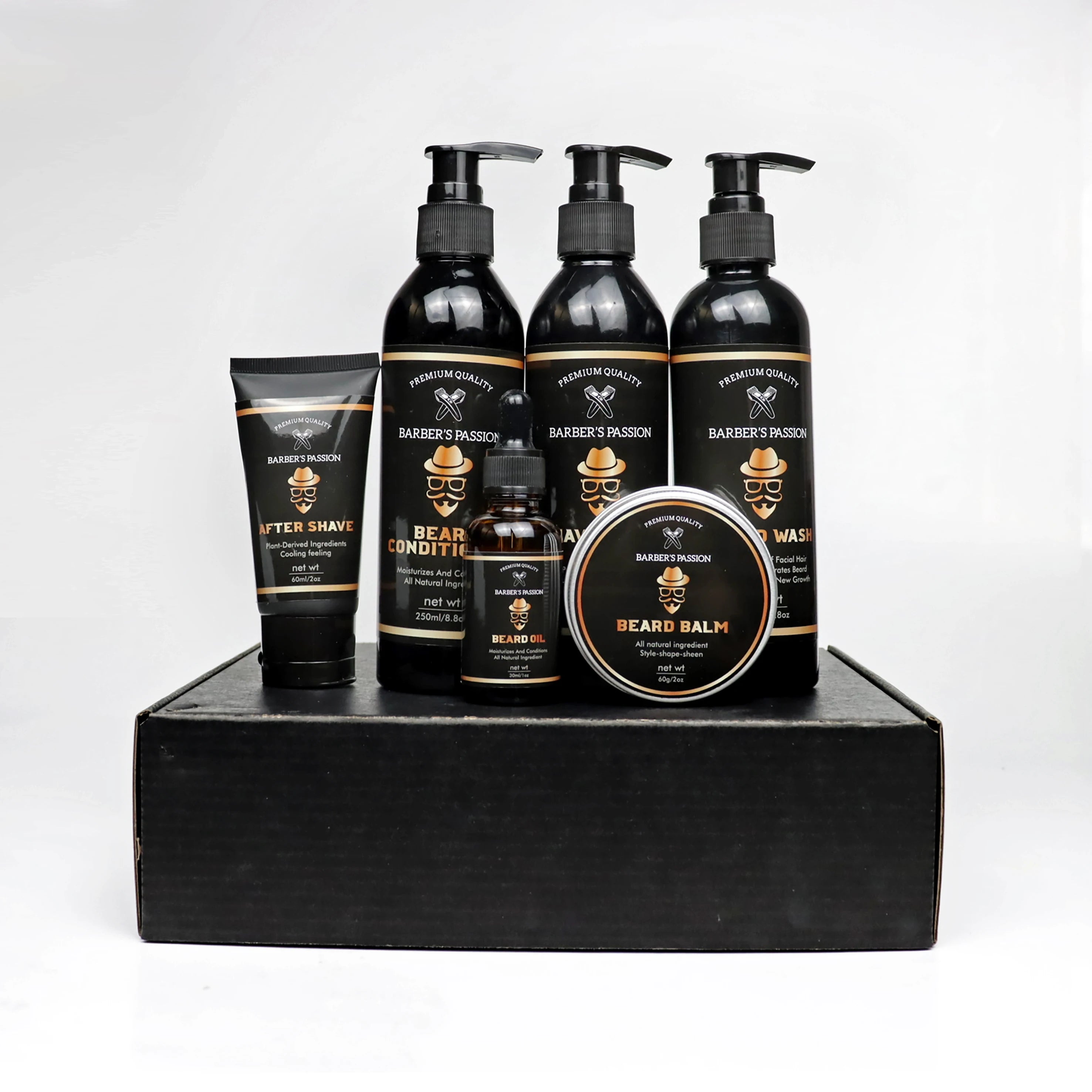 Can Customize Gifts Box Vegan Natural Organic Beard Growth Oil with Private Label for Men