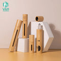 YAN Packaging 5ml 8ml 15ml Fashion Empty Bamboo Perfume Oil Bottle Roller Ball Roll on Glass Roller Bottle Packaging in Stock