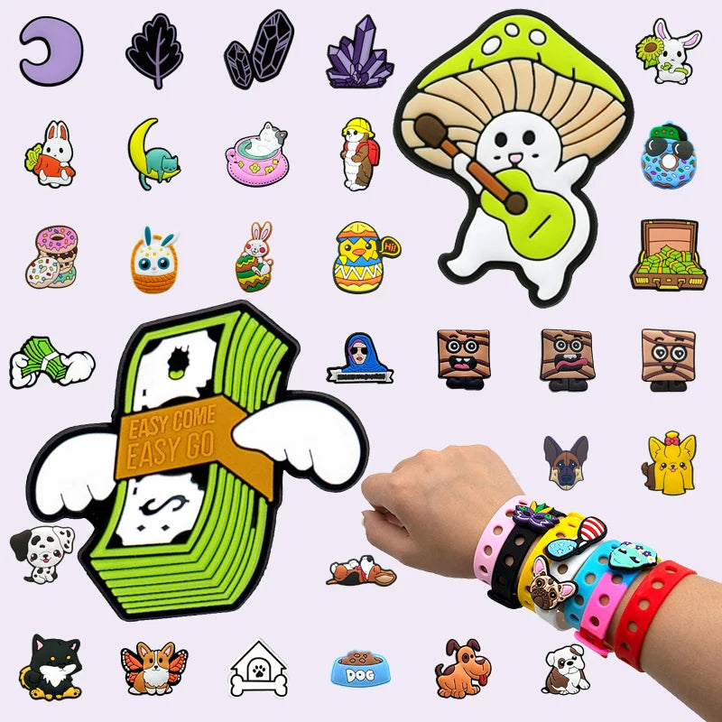Hot Selling Various Styles Customized Rubber PVC Shoes Charms Wholesale Cartoon Accessories