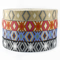 Meetee XP044 5cm Color Diamond Jacquard Webbing Decorative Bag Strap Belt Strap Ethnic Style Polyester Webbing