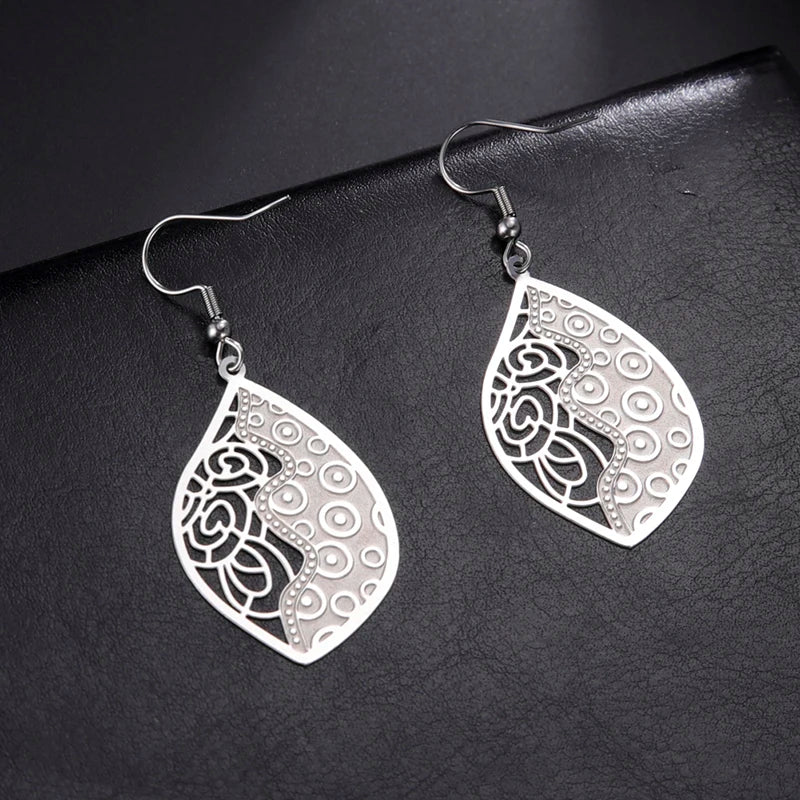Dangle Earrings Stainless Steel Ethnic Boho Earring for Women 2021 Jewelry Gift
