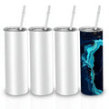 Sublimation Tumblers 20oz Straight Skinny White with Straw Blank Mug Products Supplier