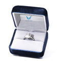 Tianyu Bridal 2CT Fine Jewelry Sterling Silver 925 Emerald Cut VVS Moissanite Engagement Gold 18K Plated Mossanite Wedding Rings MegaBDM