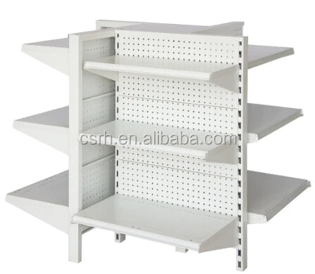 RH-H15    800*800*1600mm Square Sharp Supermarket Shelf Set  Four Sides Metal Supermarket Gondola Shelf
