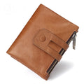 Best Selling Vegetable Cowhide Leather Wallet With Coin Pockets Card Holder Wallet for Man