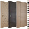 European Luxury Hotel Door Noiseless Swing Flush Wood Door for Villa Apartment Guangzhou Interior Bedroom Hotel Door