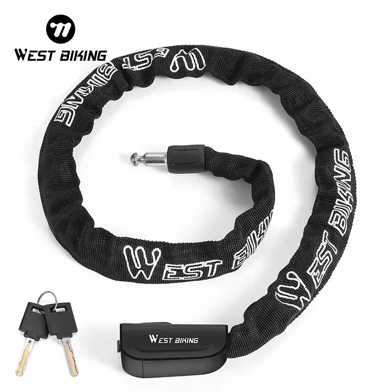 WEST BIKING Anti-Theft Cycling Equipment Electric Motorcycle Bicycle Lock Bicycle Lock Security Outdoor Bike Chain Lock MegaBDM