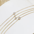 Phoenix Jewelry Plated 14K Gold Adjustable Korean Style Single  Zircon Commuter Fashion Chain Bracelet