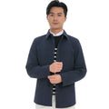 2023 Bosha Men's Customizable Casual Jackets and Coats Solid Dyed Design With Buttons Spring Season ODM Supply