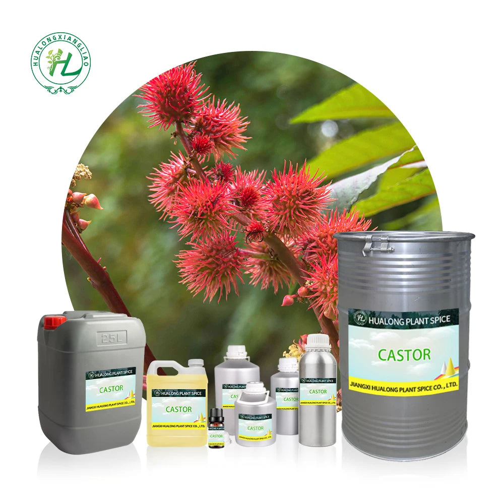 Wholesale 1Kg Organic Cold Pressed Hexane Free Private Label Best Castor Oil 100% Pure for Hair Growth Face Constipation
