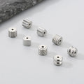 Gold Plated Stainless Steel Earring Back Plug Cap DIY Blocked Ear Accessories for Earrings Jewelry Findings & Components