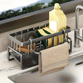 Stainless Steel Kitchen Sink Caddy Sponge Holder for Shelf Sink Organizer