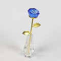 HZ colorful weeding decoration crystal rose flower