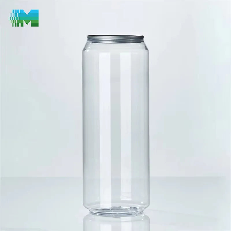 Premium Materials Plastic Can Pot En Plastique Jar Custom Little Clear Plastic Bottles With Easy Seal Easy Open Aluminum Lid