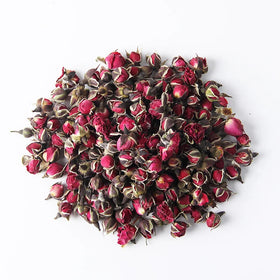 Factory Supply 100% Natural Dried Golden Edge Rose Buds Dry Rose Flowers for Tea Decoration Candle Soap Crafts Making