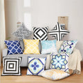 Best-Selling New Outdoor Patterned Cushion and Pillow Cover Geometric and Dot Print Custom for Home Use