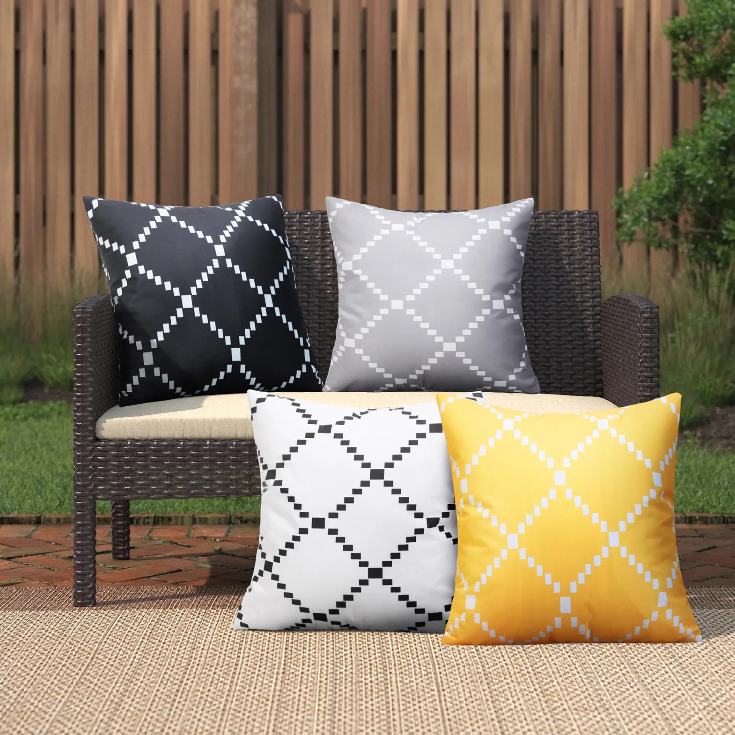 High Quality Cushion Cover Manufacture Waterproof Pillowcase Furniture Outdoor Cushion case Cojines Throw Sofa Seat Cushion