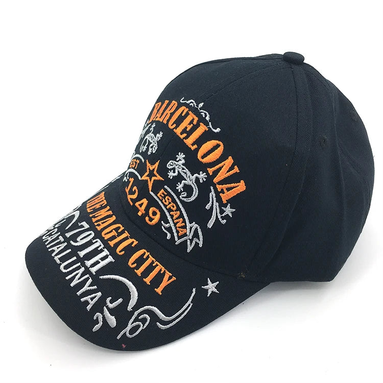 Adjustable Snapback Cotton Cap Hat Letter Graffiti Print Pattern Sun Hip Hop Baseball Cap for Women Men