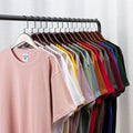 2021 High Quality Oversized Short Sleeve Yarn Dyed Solid 280g Heavyweight Unisex 100% Cotton Blank T-Shirt