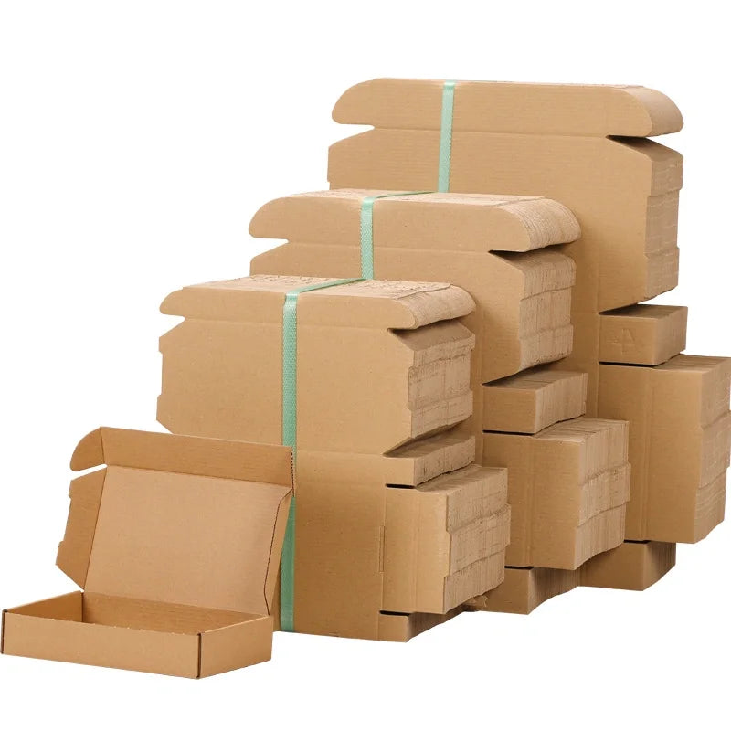 Wholesale Biodegradable Brown Pink Corrugated Packing Shipping Gift Paper Box Custom Logo Carton Box for Dress