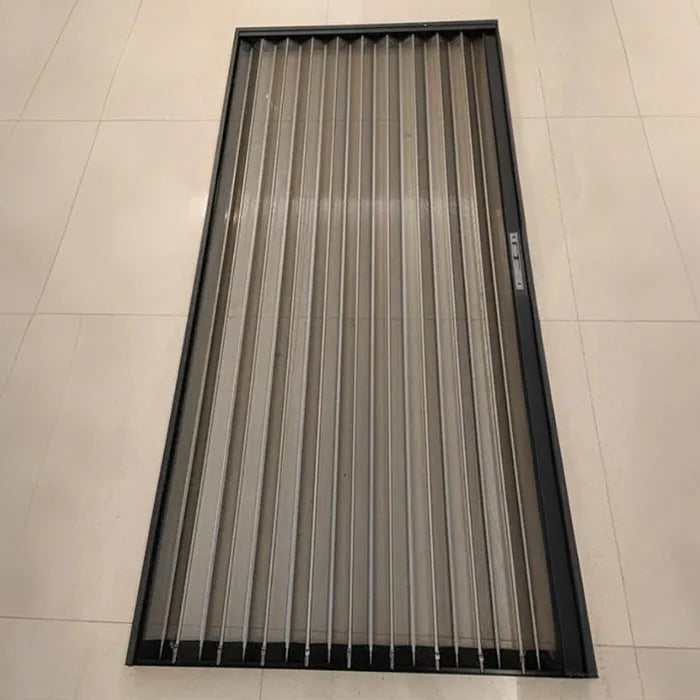 Aluminum Alloy Frame Anti Mosquito Net Retractable Screen Door Pleated Mesh Fly Screen Door