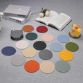 Tabletex Wholesale Factory Low MOQ PU Leather Coaster Mat Round for Hotel Restaurant Tea Coffee Drink