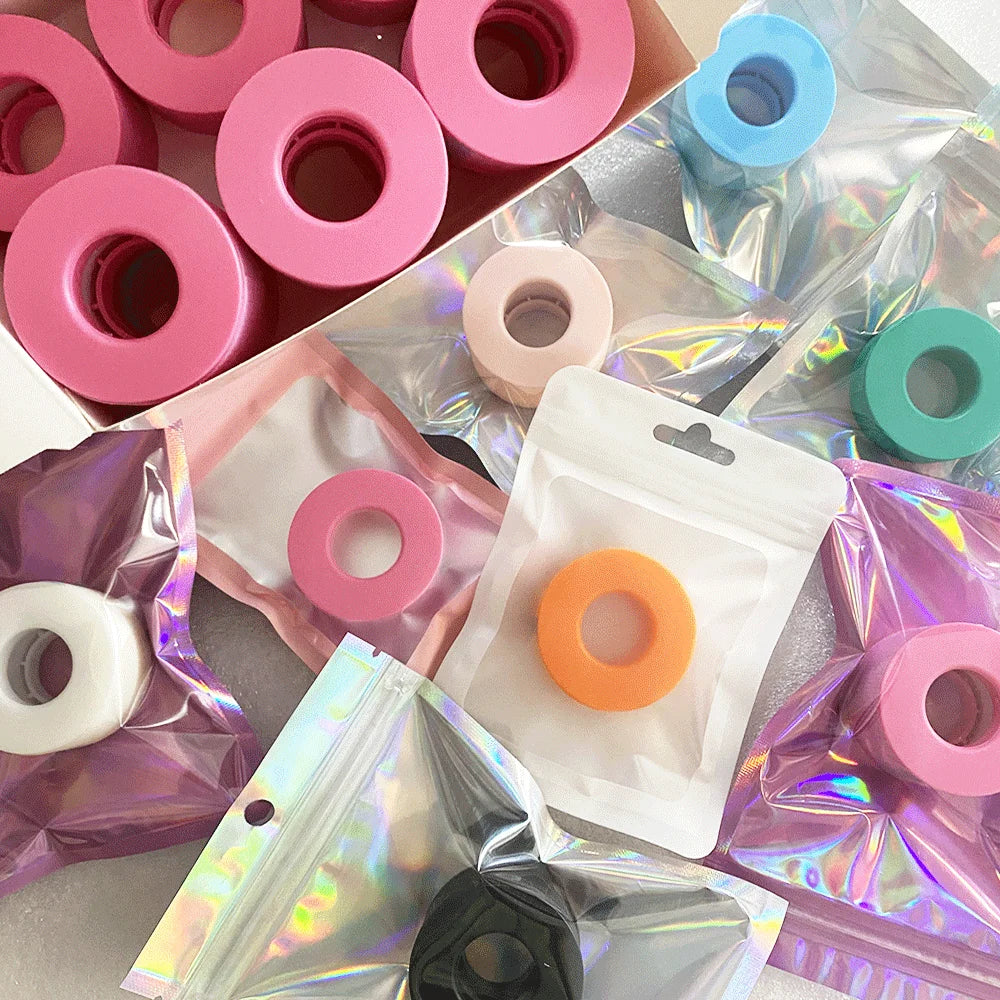 Private Label Sensitive Skin Lash Tape Silicone Gel Lash Extensions Tape Multiple Colors Non-woven Paper Lash Sticker Tape