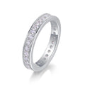 S925 Sterling Silver Moissanite Ring Closed Simple Fashionable Classic Luxury Wedding Ring Jewelry