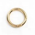 28mm Gold Alloy Spring Keychain Ring Multi-Function Round Metal Hook for Accessories KC Gold Circular Open Spring Ring