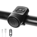 USB Rechargeable Electric Bell Horn for Bicycle Motorcycle 4 Modes Anti-Theft Alarm Plastic Bike Accessory for Mountain Road