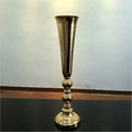 Chic Wedding Table Decoration Galvanized Tall Gold Metal Vase  for Hotels
