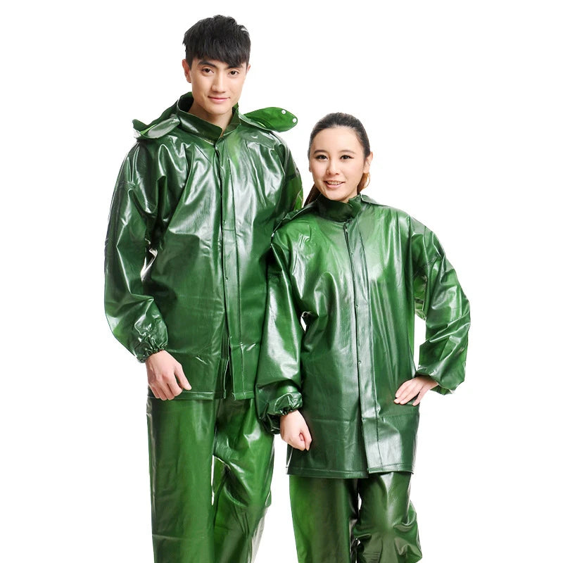 Cheap PVC Film Fabric Single-Person Raincoat Suit for Adults Free Size Reusable Waterproof Windproof All-Season Camping Tour