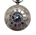 Fashion Quartz Black Vintage Roman Number Clock Roman Pocket Watches