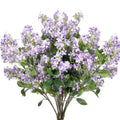 Artificial Lilac Flowers Delphinium Antirrhinum Stem Silk Purple Branch Floral Arrangement for Vase Centerpieces Wedding Home