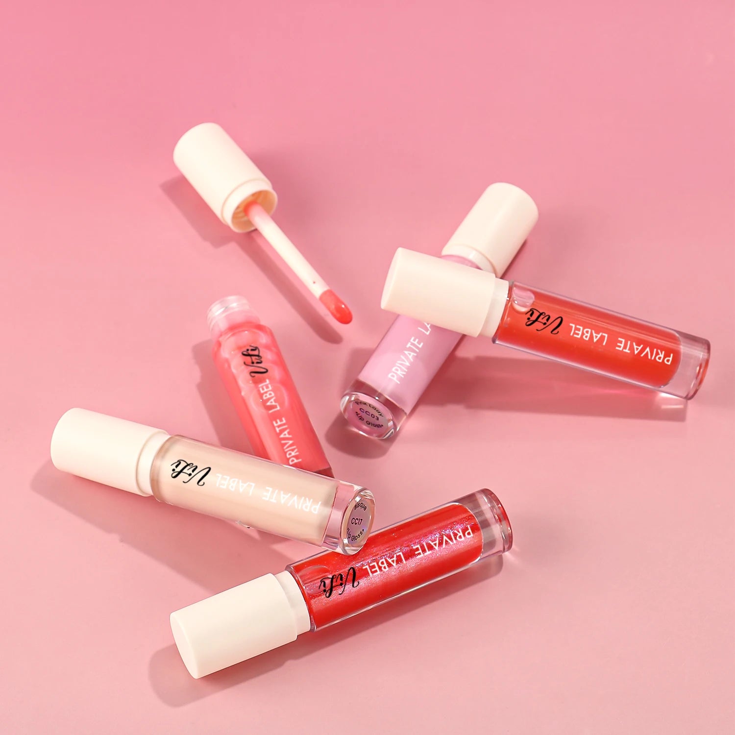 Custom New Wholesale Matte Glossy Colors Lip Gloss Tubes Private Label Logo Factory Price Waterproof Mineral Herbal Ingredients